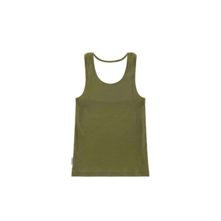 Apparel * | Discount Telfar Halter Tank Drab