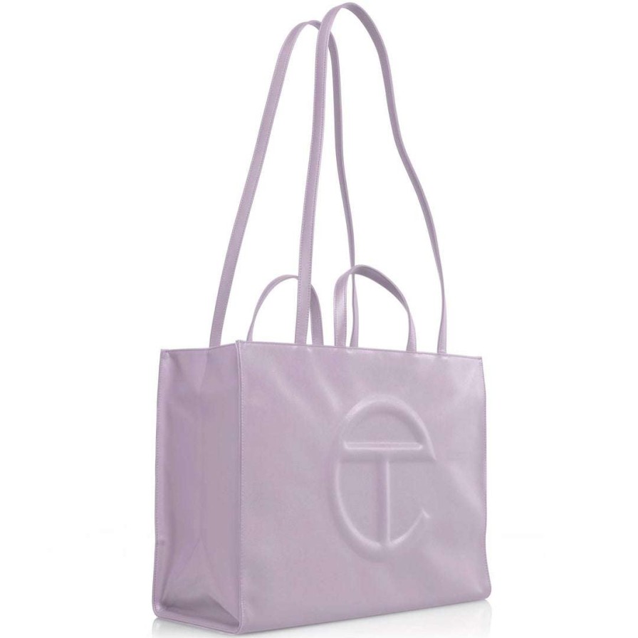 Bags * | Flash Sale Telfar Large Lavender Shopping Bag Shopping Bags