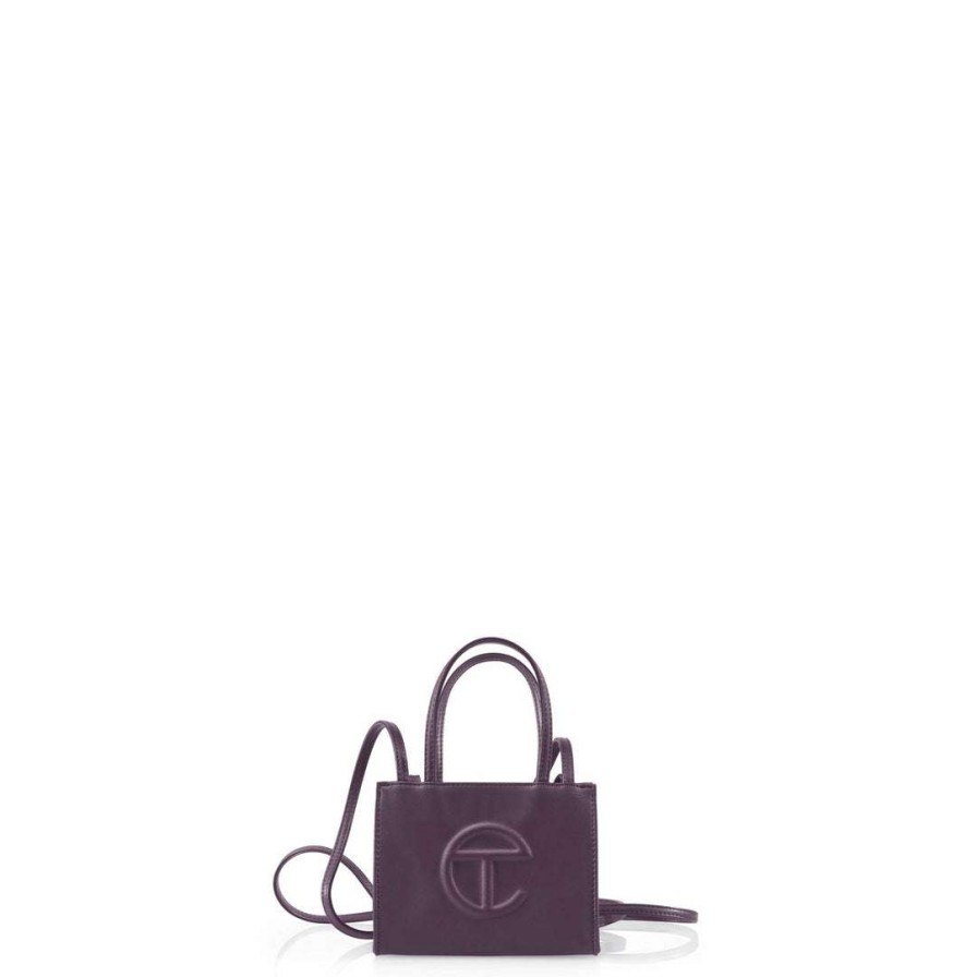 Bags * | Best Reviews Of Telfar Small Eggplant Shopping Bag Shopping Bags