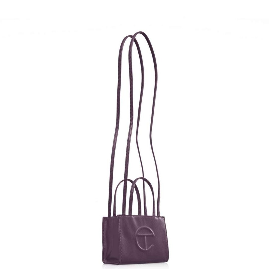 Bags * | Best Reviews Of Telfar Small Eggplant Shopping Bag Shopping Bags