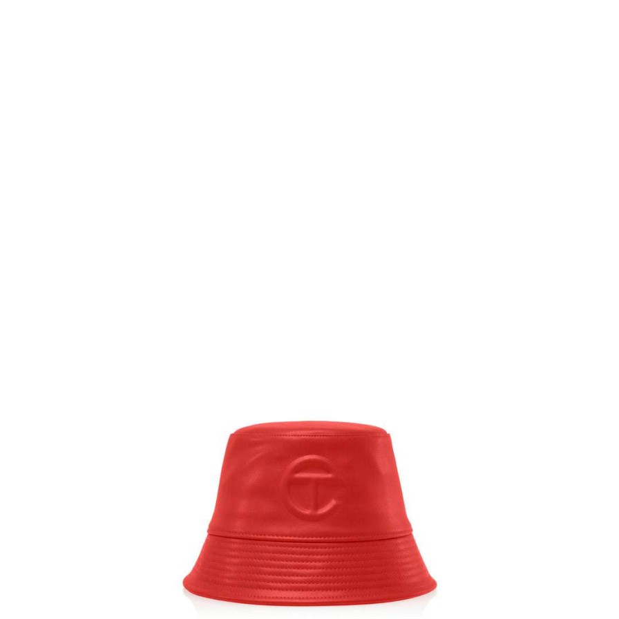 Accessories * | Flash Sale Telfar Bucket Hat Red