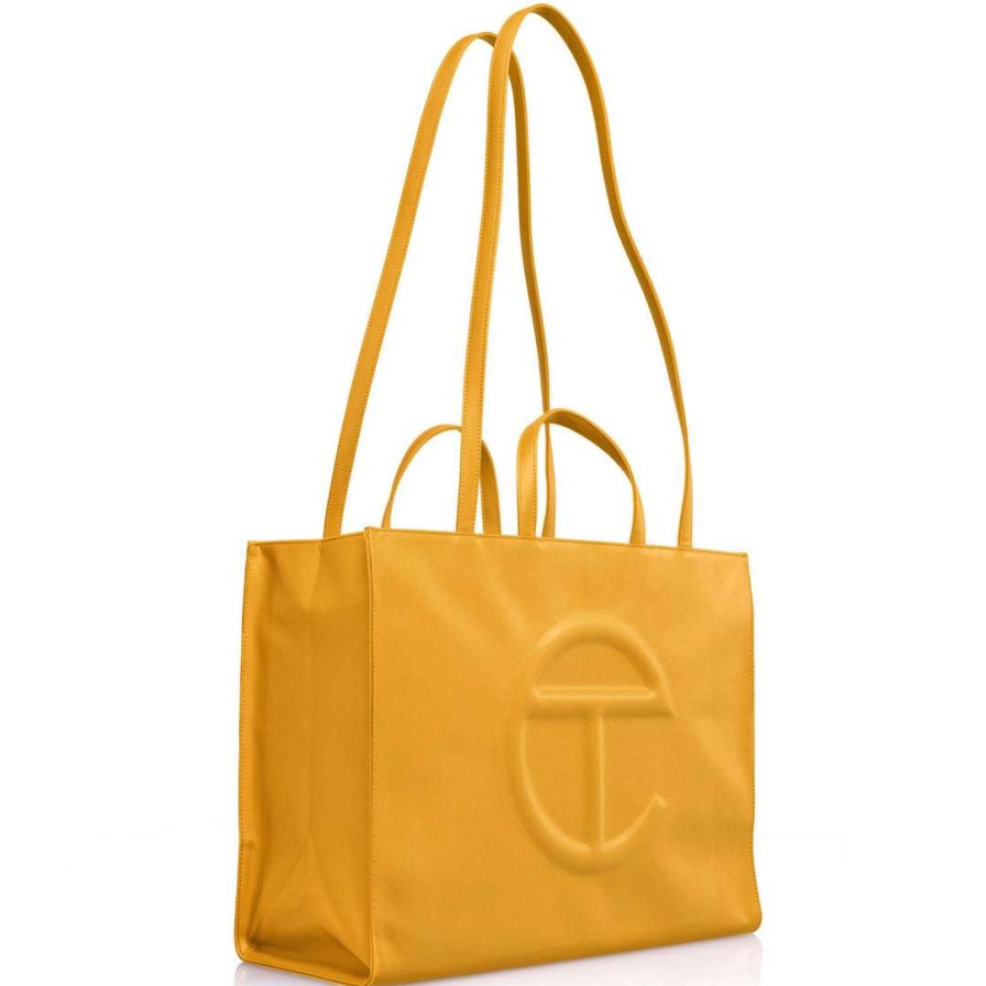 Bags * | Cheap Telfar Large Mustard Shopping Bag