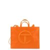 Bags * | Cheap Telfar Large Orange Shopping Bag