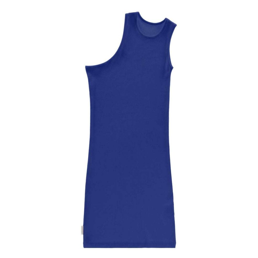 Apparel * | Budget Telfar Rib Knits Half Tank Tunic Painter'S Tape