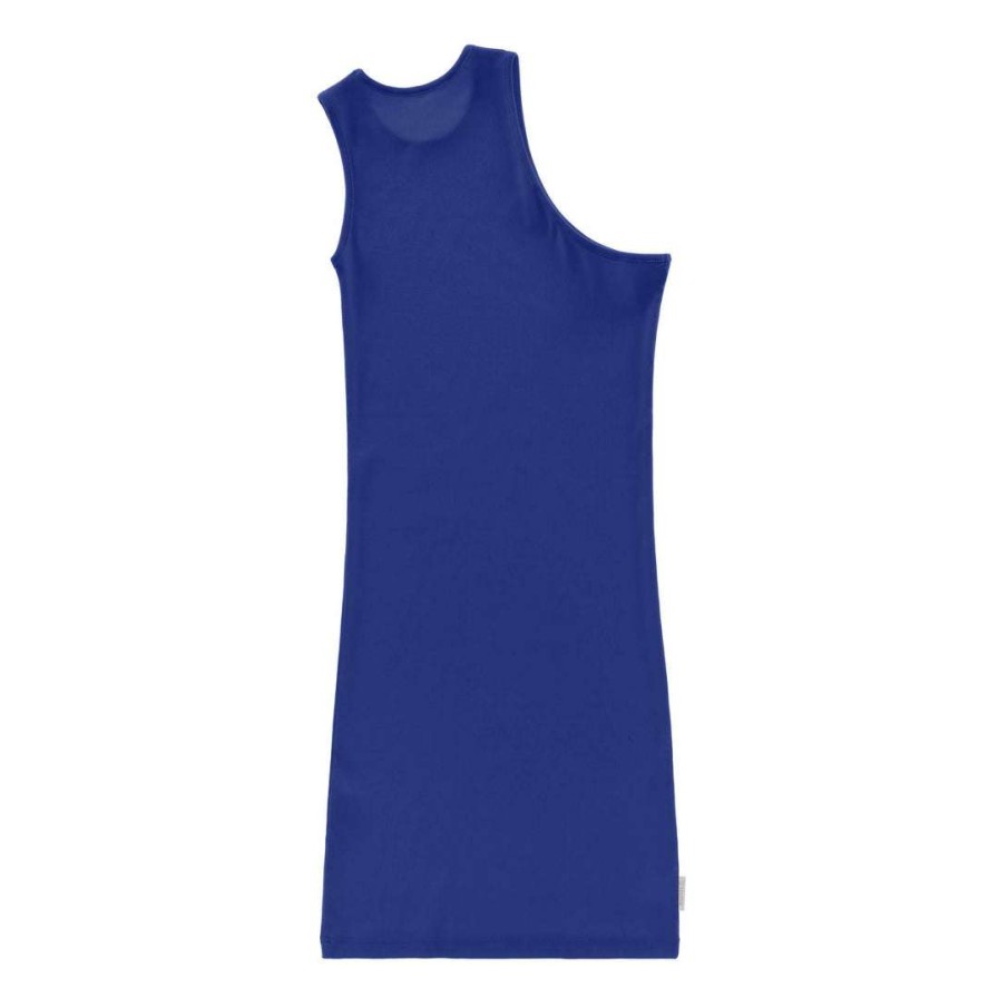 Apparel * | Budget Telfar Rib Knits Half Tank Tunic Painter'S Tape