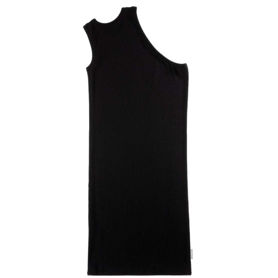 Apparel * | Discount Telfar Half Tank Tunic Black