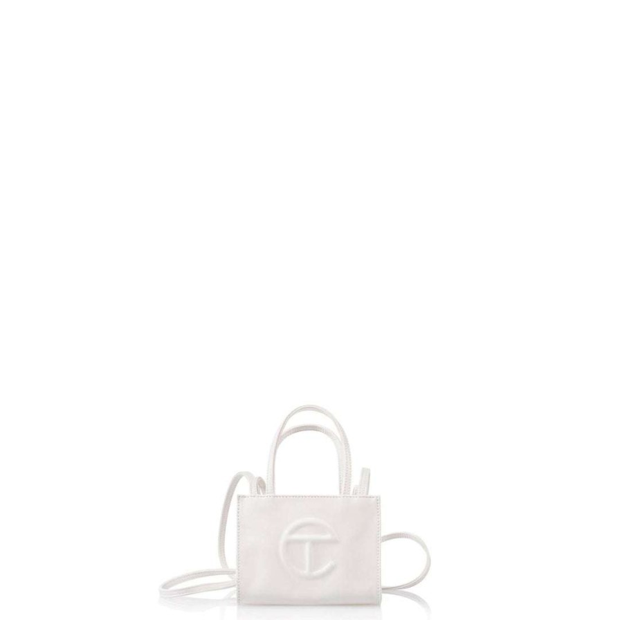 Bags * | Cheapest Telfar Shopping Bags Small White Shopping Bag