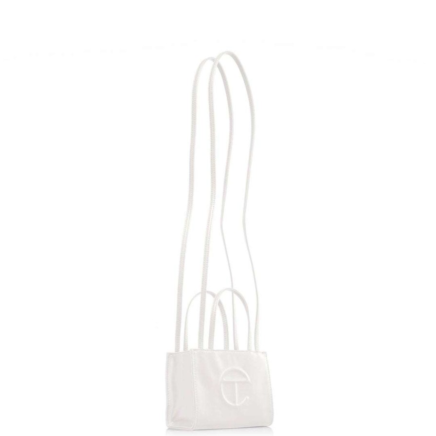 Bags * | Cheapest Telfar Shopping Bags Small White Shopping Bag