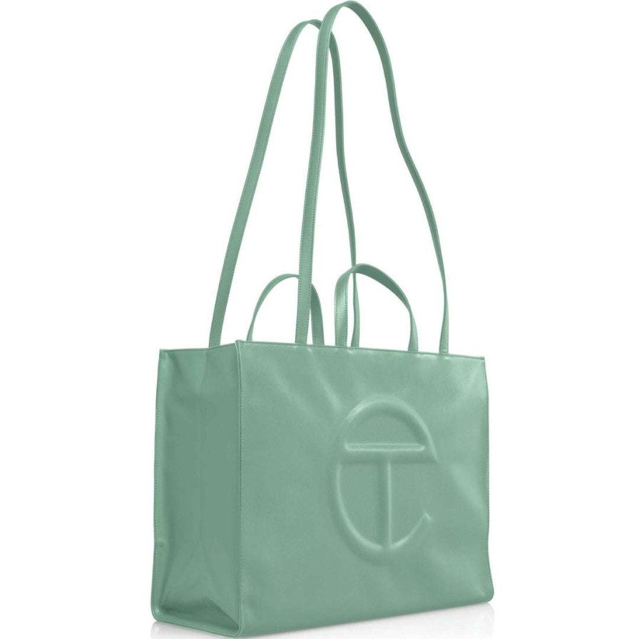 Bags * | Wholesale Telfar Large Sage Shopping Bag Shopping Bags