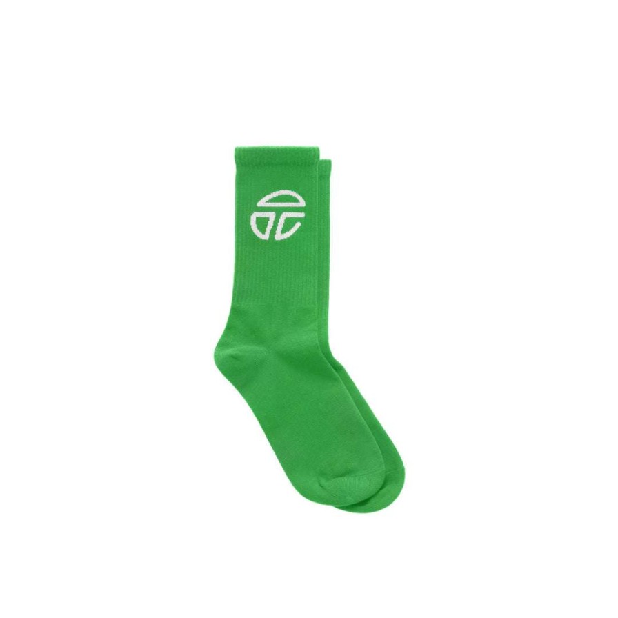 Accessories * | New Telfar Athletic Logo Socks Greenscreen