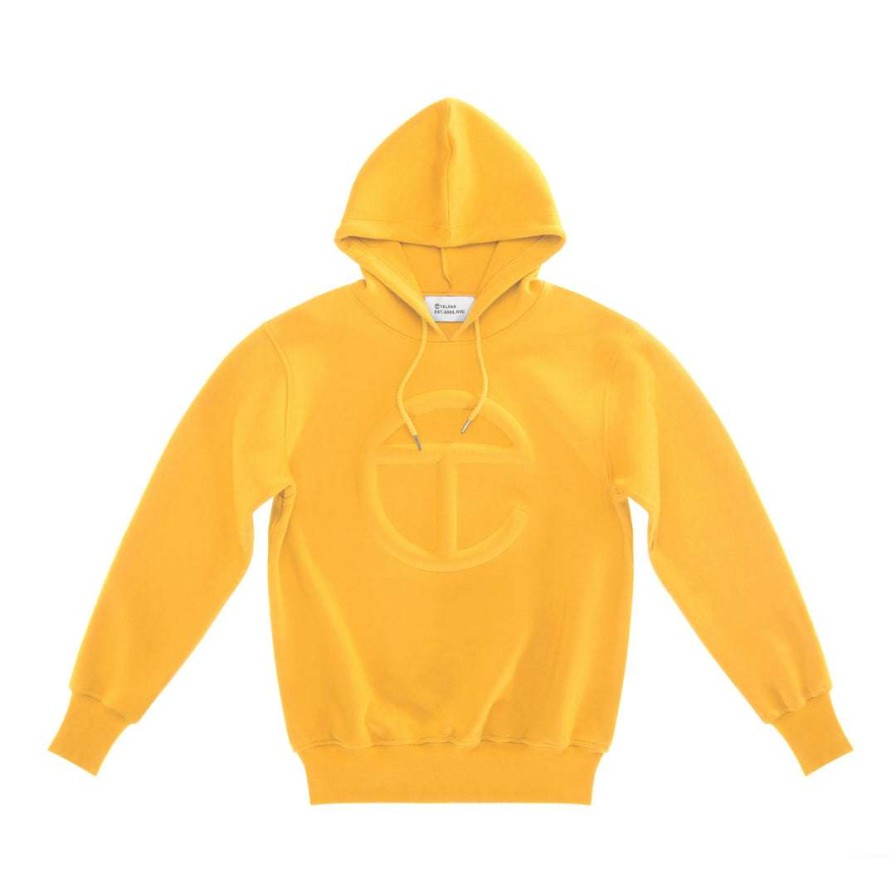 Apparel * | Wholesale Telfar Embossed Hoodie Yellow