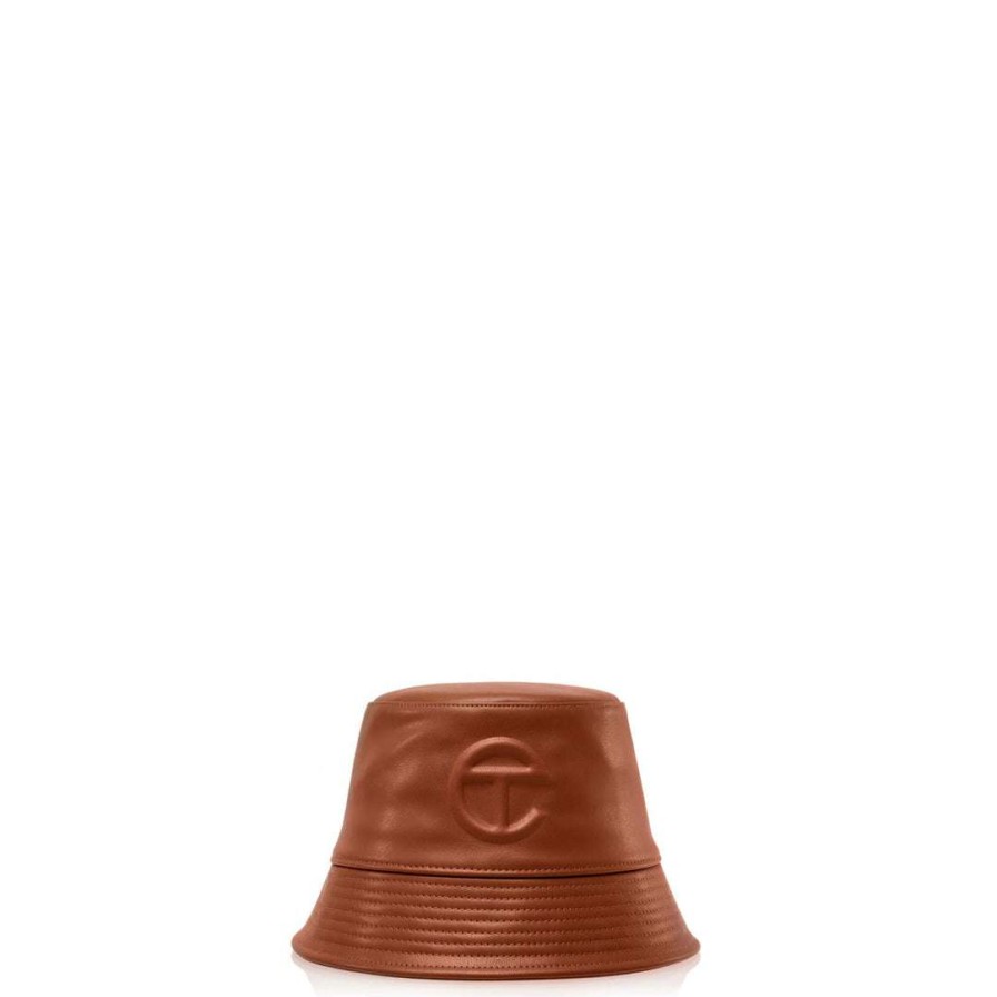 Accessories * | Best Deal Telfar Bucket Hat Tan Bucket Hats