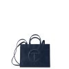 Bags * | Coupon Telfar Medium Navy Shopping Bag