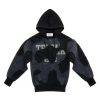 Apparel * | Outlet Telfar Camo Hoodie Black/Off-Black