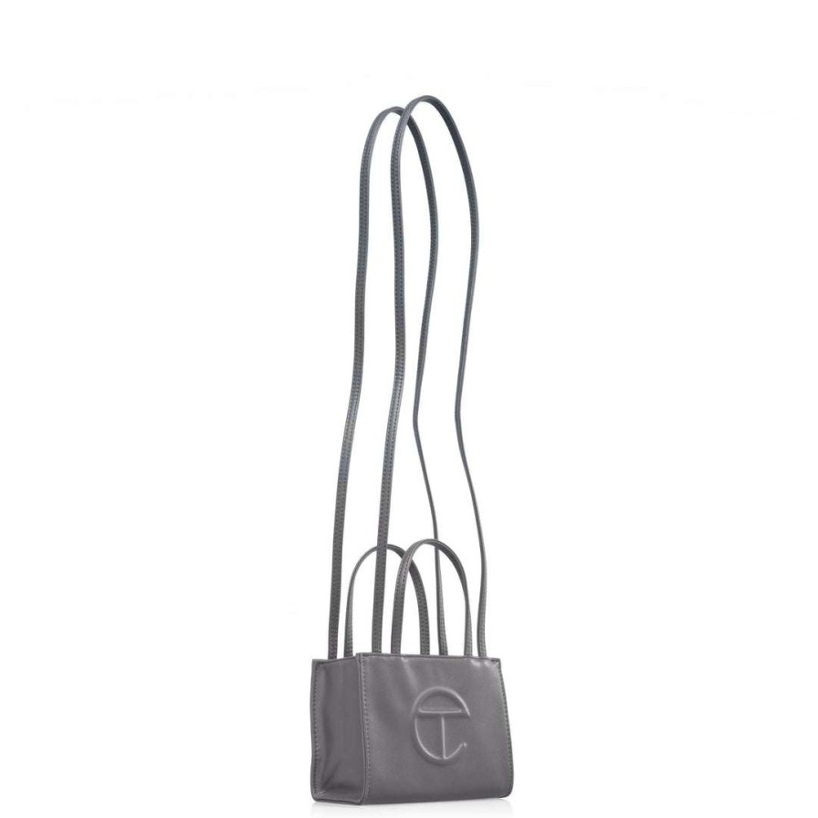 Bags * | Discount Telfar Shopping Bags Small Grey Shopping Bag