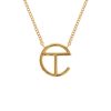 Accessories * | Coupon Telfar Jewelry Logo Pendant Gold