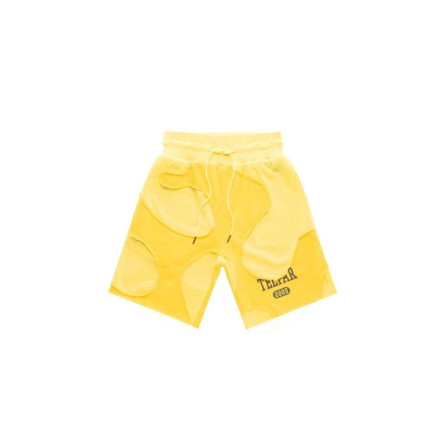 Apparel * | Hot Sale Telfar Camo Sweatshort Yellow