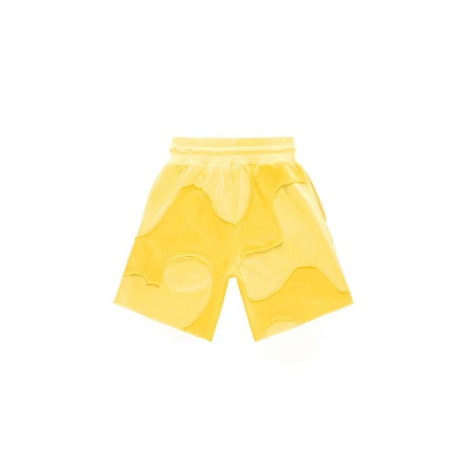 Apparel * | Hot Sale Telfar Camo Sweatshort Yellow