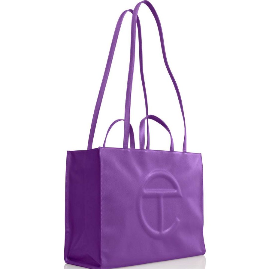 Bags * | Buy Telfar Large Grape Shopping Bag Shopping Bags