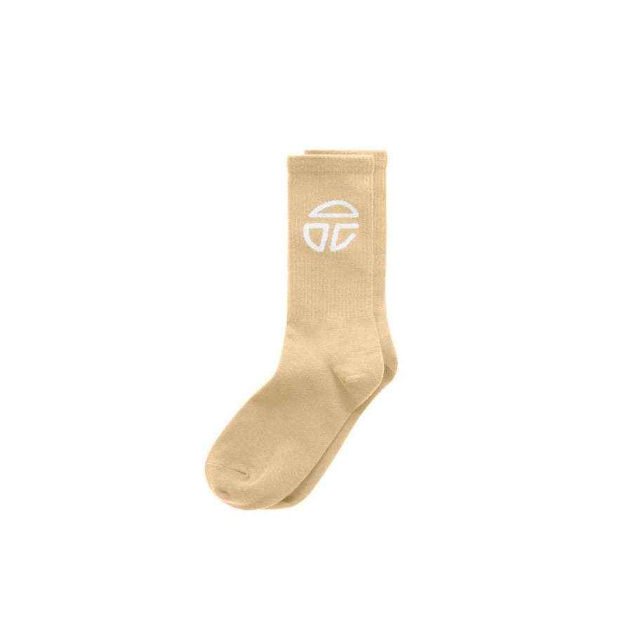 Accessories * | Best Deal Telfar Athletic Logo Socks Cream