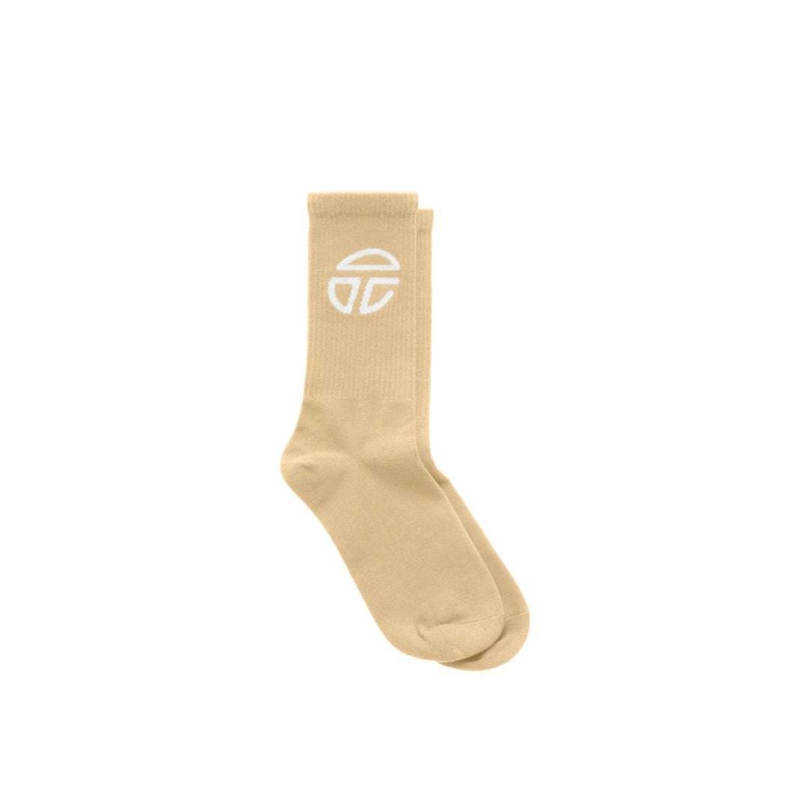 Accessories * | Best Deal Telfar Athletic Logo Socks Cream