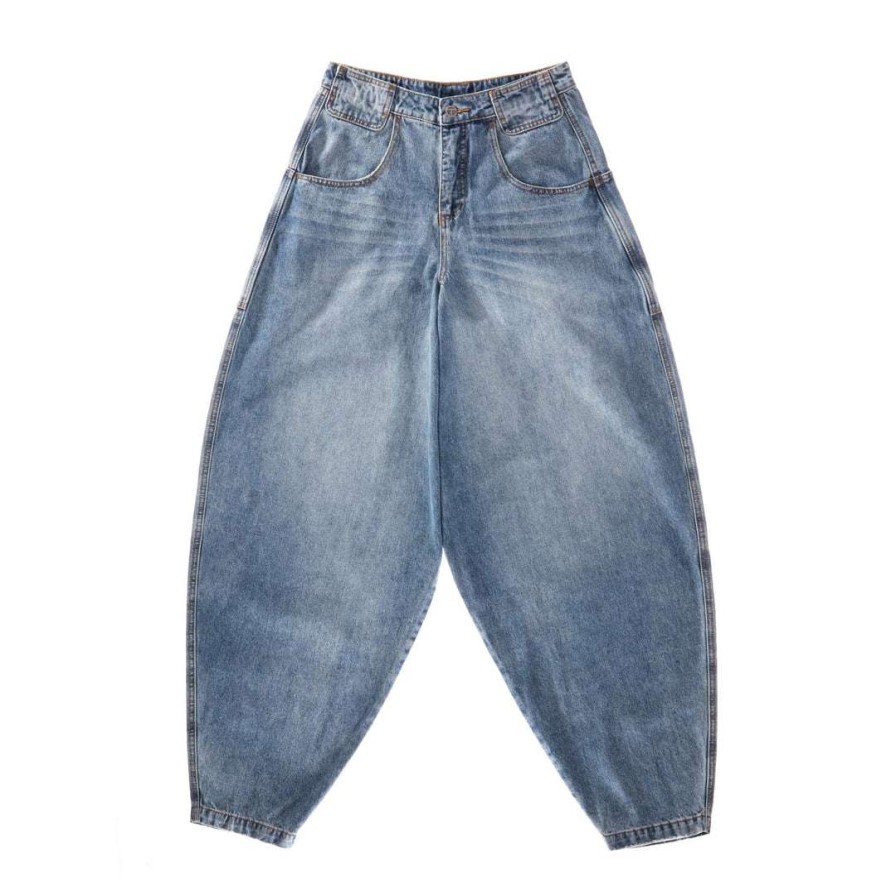 Apparel * | Deals Telfar Baggy Jean Blue Denim