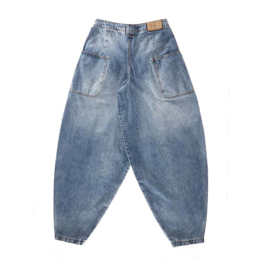 Apparel * | Deals Telfar Baggy Jean Blue Denim