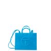 Bags * | Deals Telfar Medium Cyan Shopping Bag