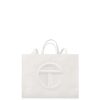 Bags * | Best Pirce Telfar Large White Shopping Bag Shopping Bags