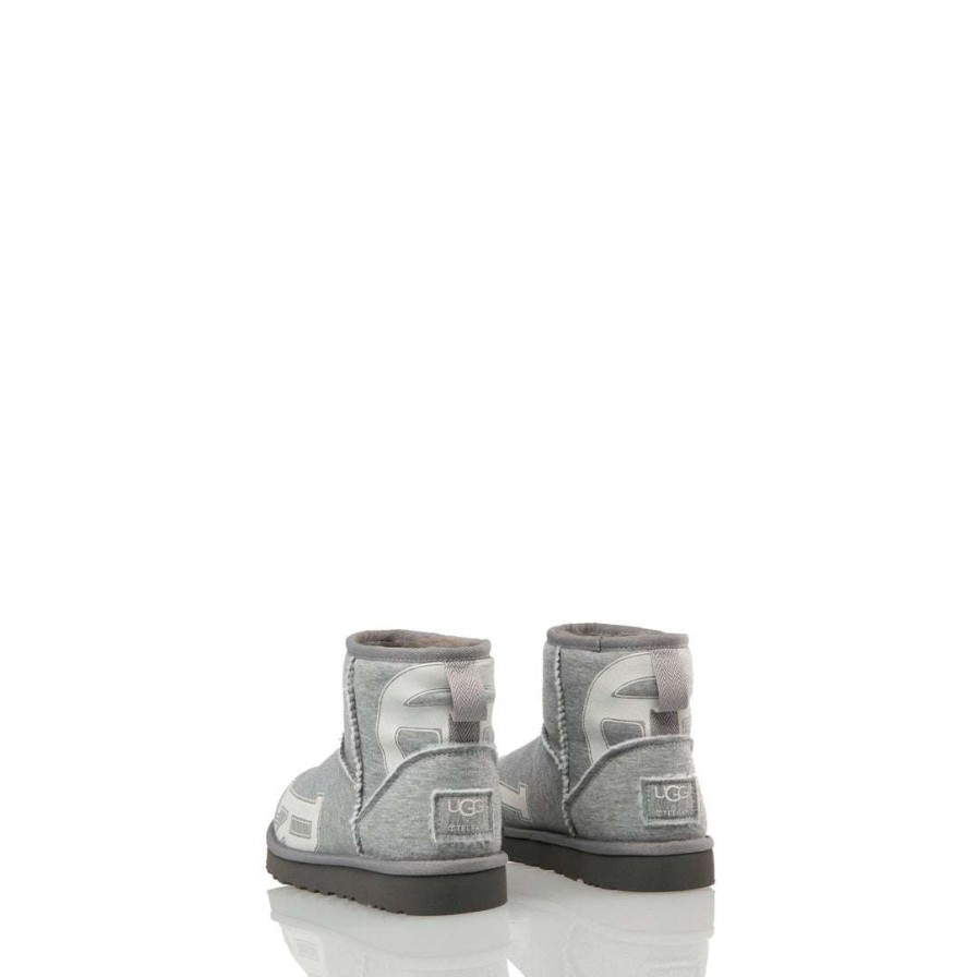 Shoes * | Wholesale Ugg X Telfar Fleece Mini Heather Grey