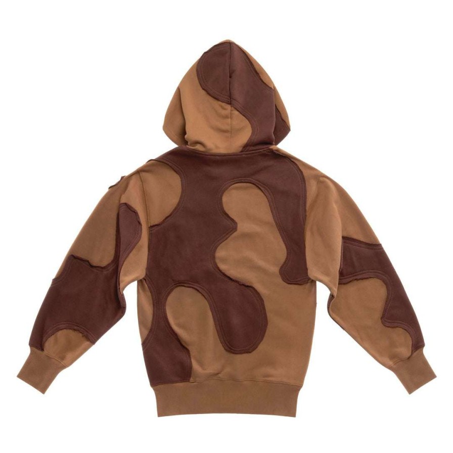 Apparel * | Brand New Telfar Camo Hoodie Chocolate