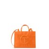 Bags * | Flash Sale Telfar Medium Orange Shopping Bag