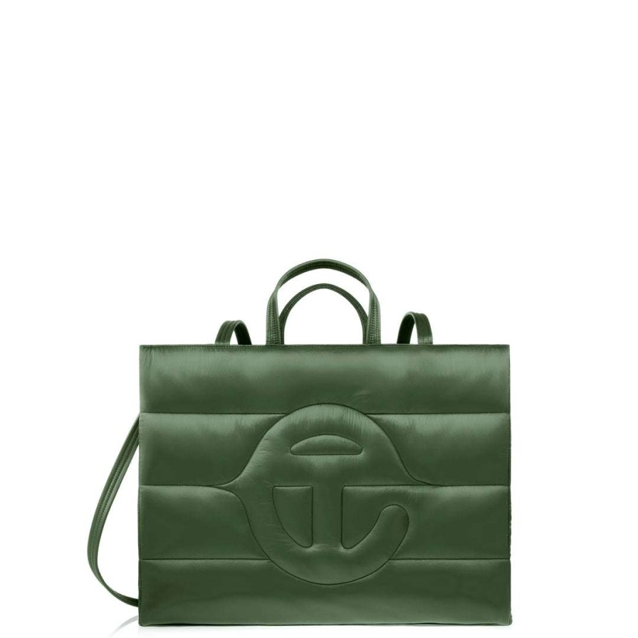 Bags * | New Telfar Large Puff Shopper Green