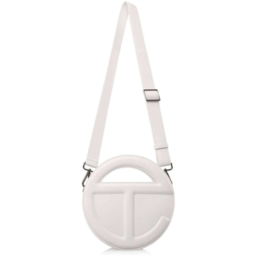 Bags * | New Round Telfar Circle Bag White Circle Bags