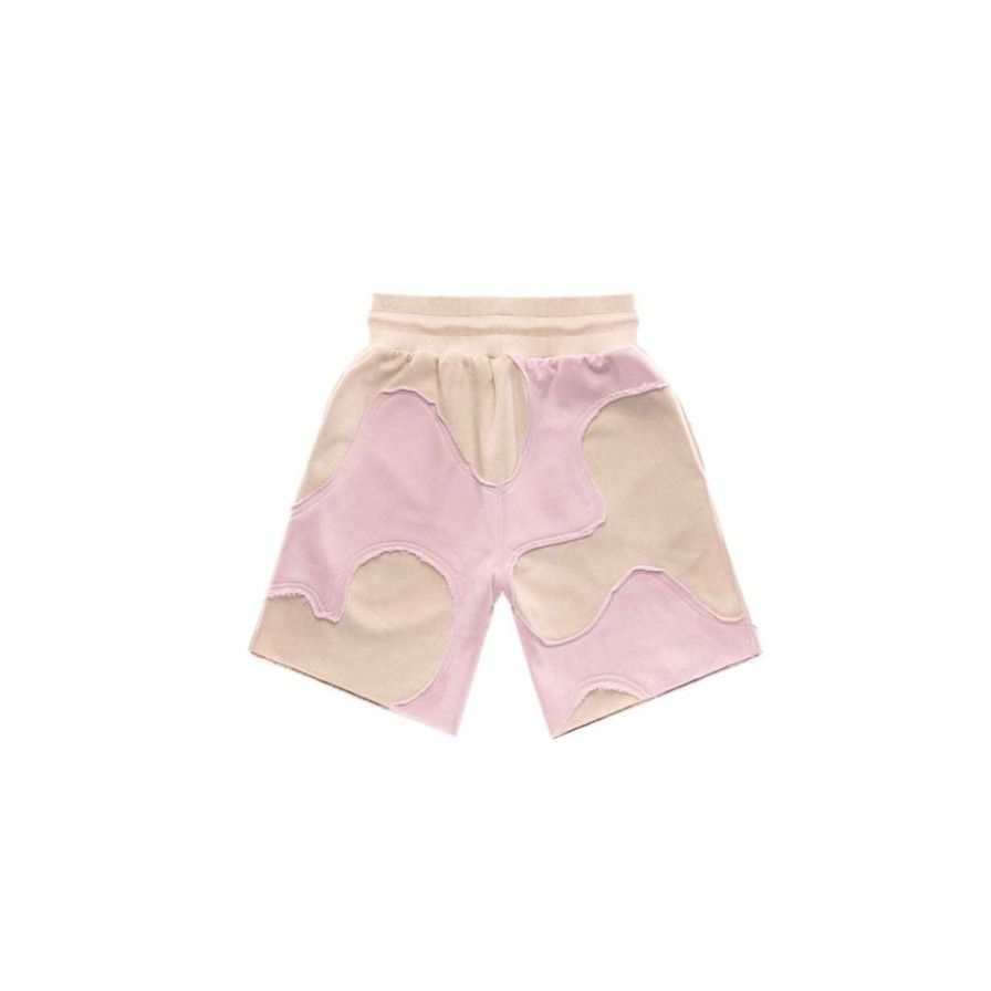 Apparel * | Best Pirce Telfar Camo Sweatshort Pink/Sand