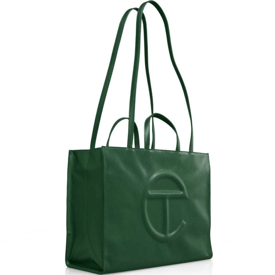 Bags * | Brand New Telfar Shopping Bags Large Dark Olive Shopping Bag