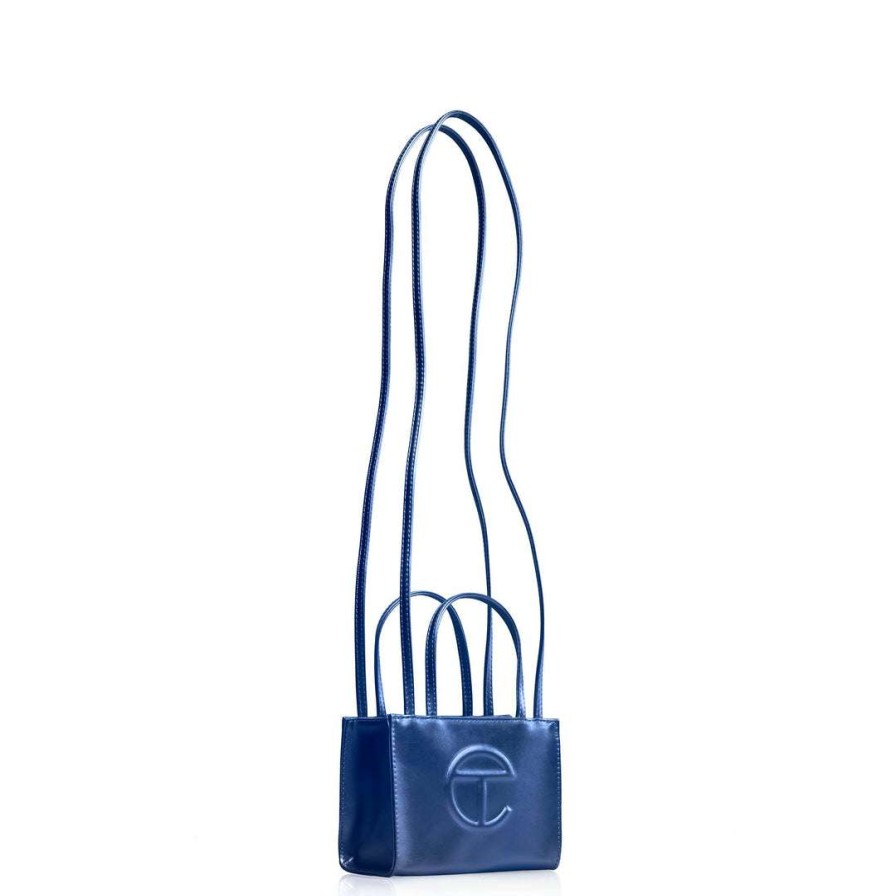 Bags * | Flash Sale Telfar Shopping Bags Small Cobalt Shopping Bag