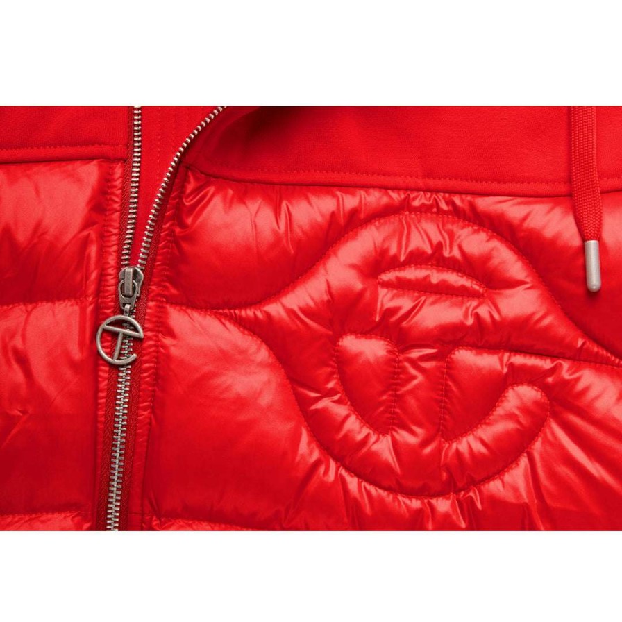 Apparel * | Hot Sale Telfar Puff Hoodie Coat Red Telfar Puff