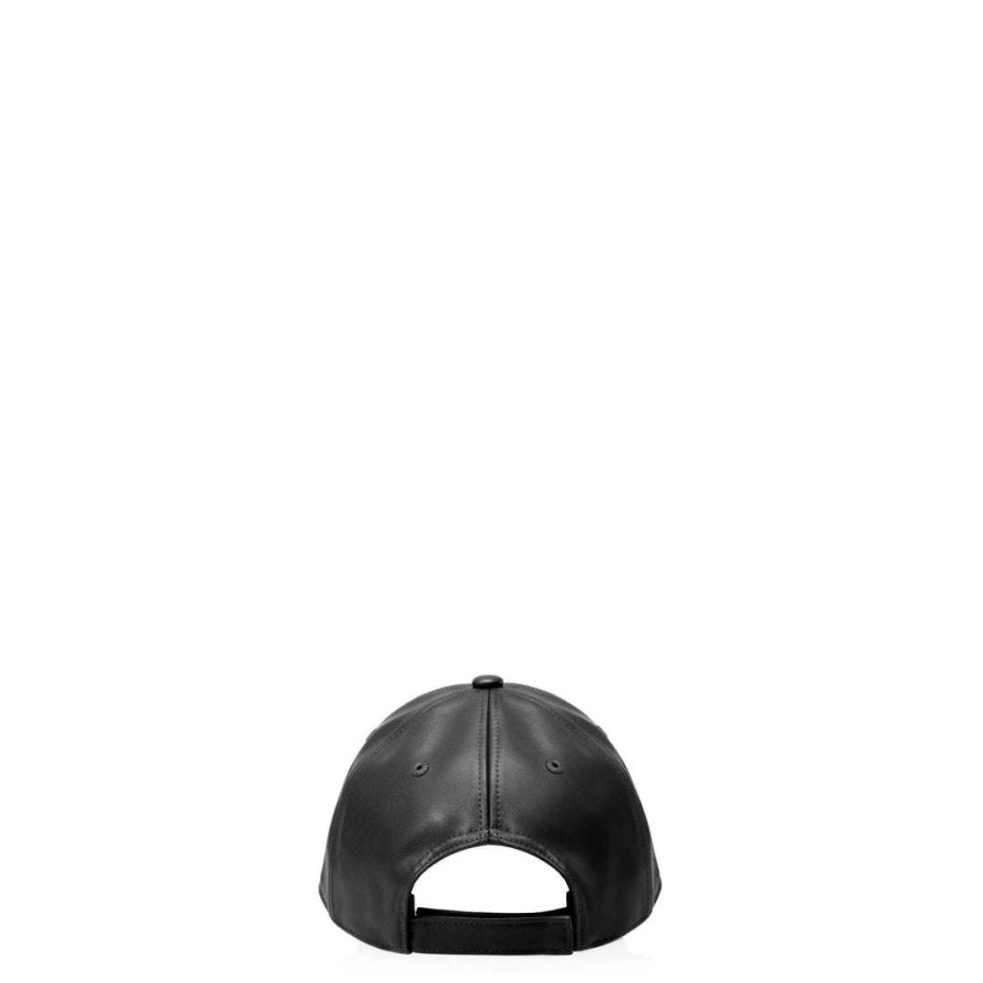 Accessories * | Best Pirce Telfar Logo Embossed Hat Black Hats + Belts