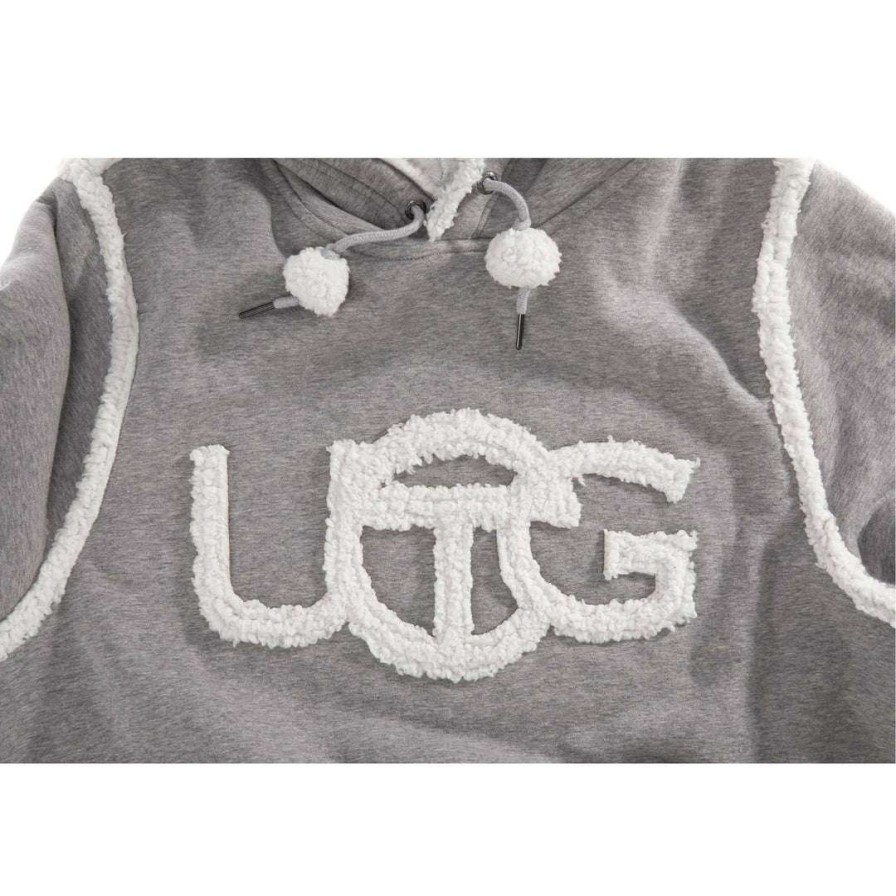 Apparel * | New Ugg X Telfar Hoodie Heather Grey