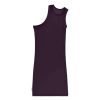 Apparel * | Deals Telfar Half Tank Tunic Eggplant Rib Knits