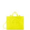 Bags * | Outlet Telfar Large Highlighter Yellow Shopping Bag Shopping Bags