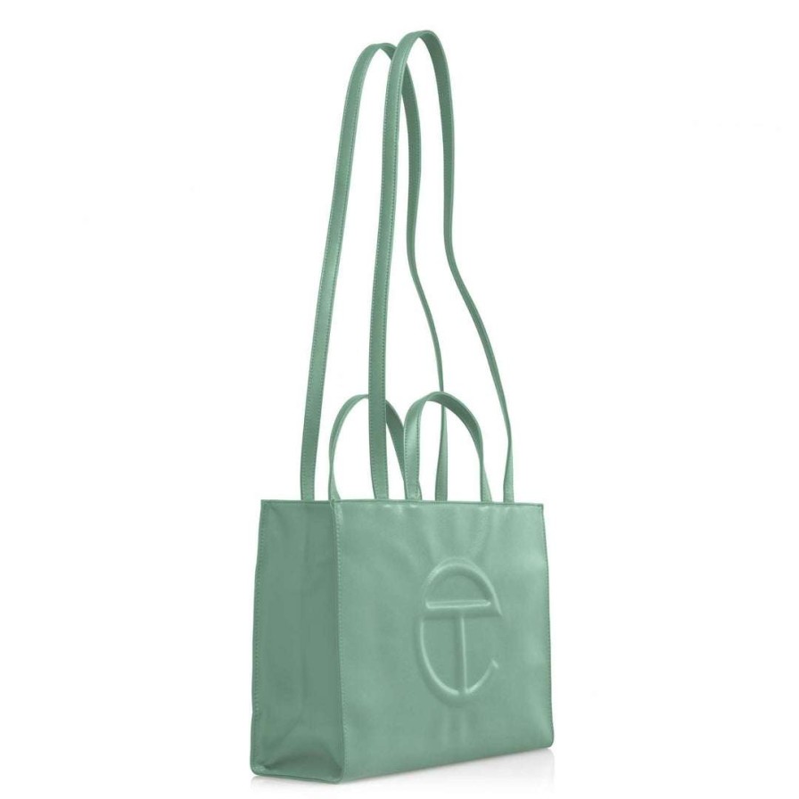 Bags * | Outlet Telfar Shopping Bags Medium Sage Shopping Bag