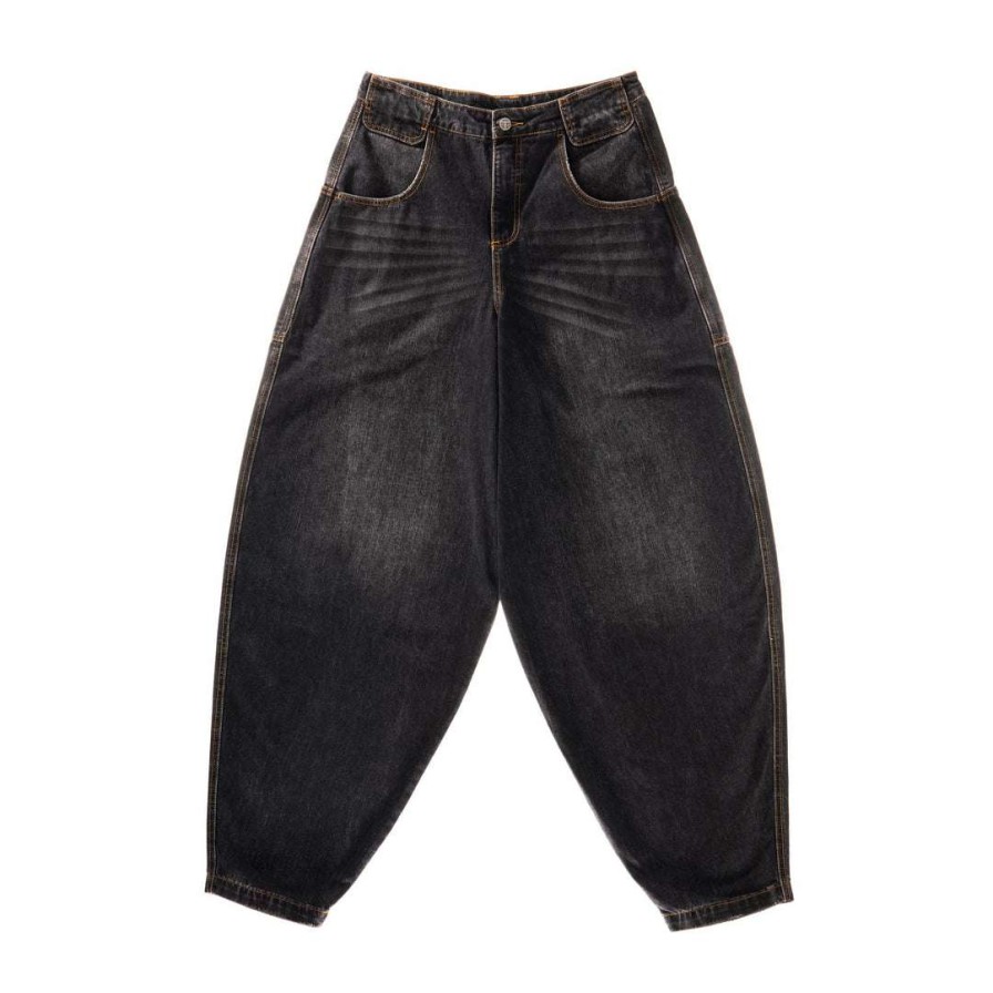 Apparel * | Wholesale Telfar Denim Baggy Jean Black