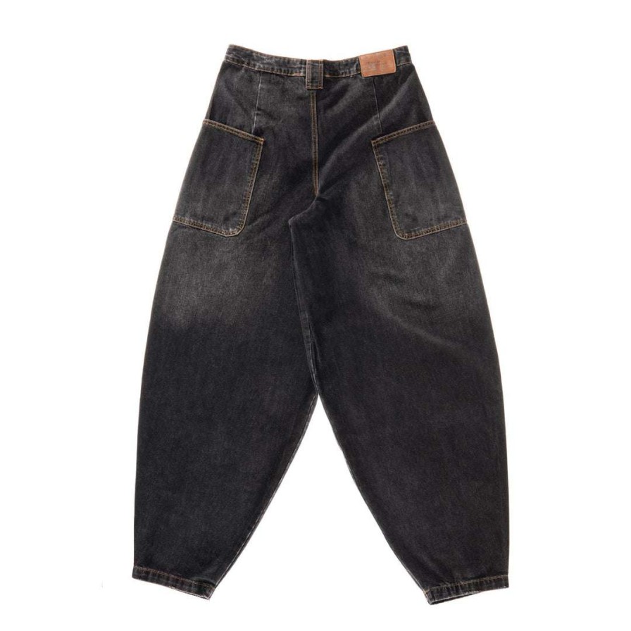 Apparel * | Wholesale Telfar Denim Baggy Jean Black