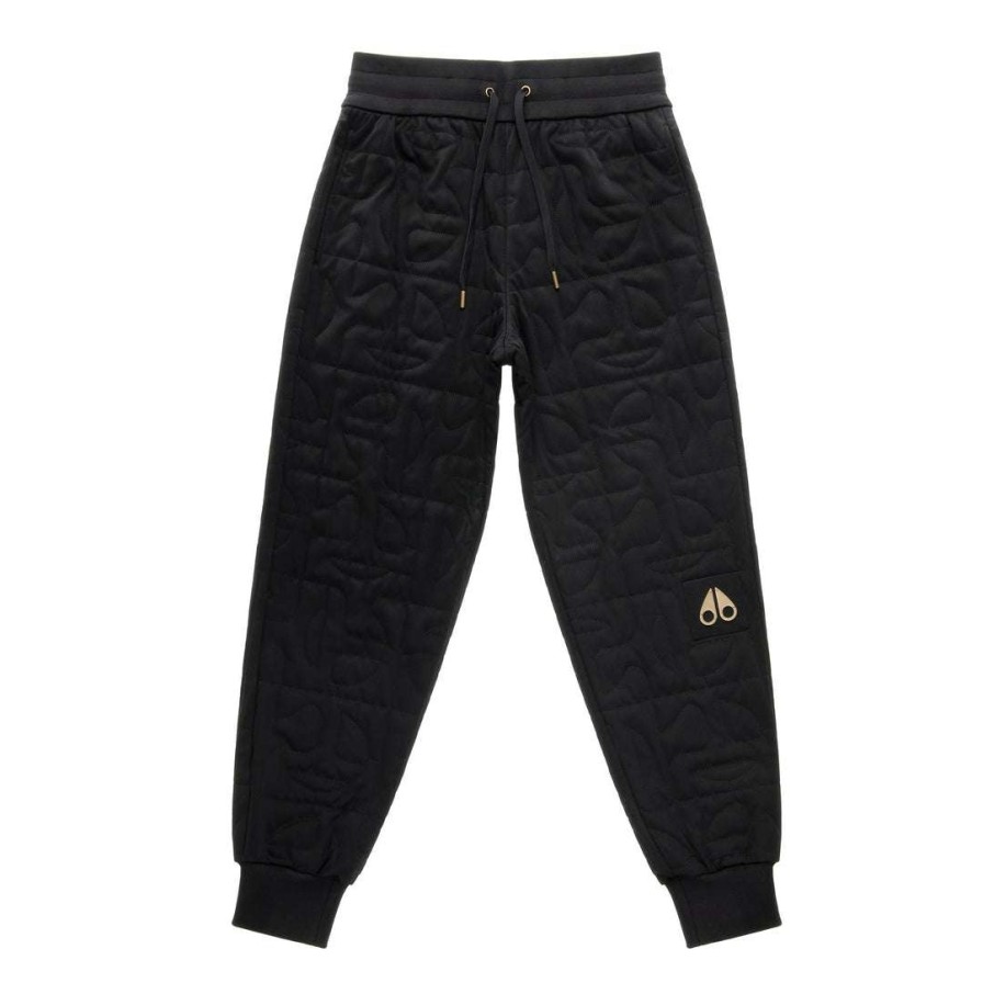 Apparel * | Cheap Moose Knuckles X Telfar Quilted Sweatpant Black