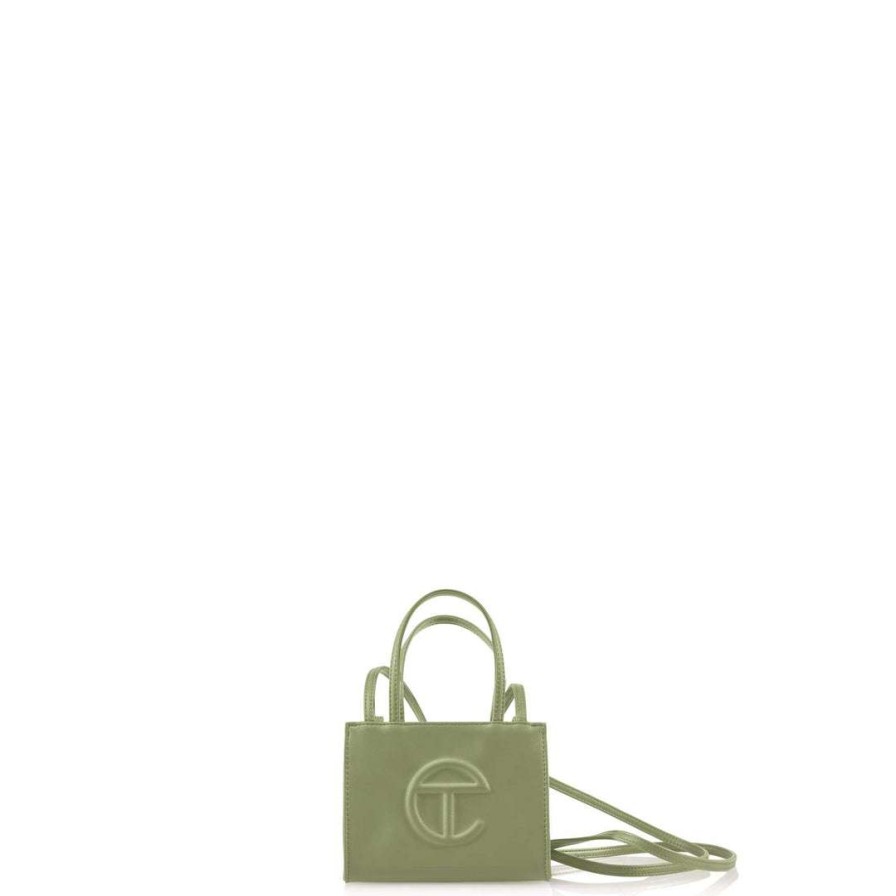 Bags * | Top 10 Telfar Small Drab Shopping Bag Shopping Bags