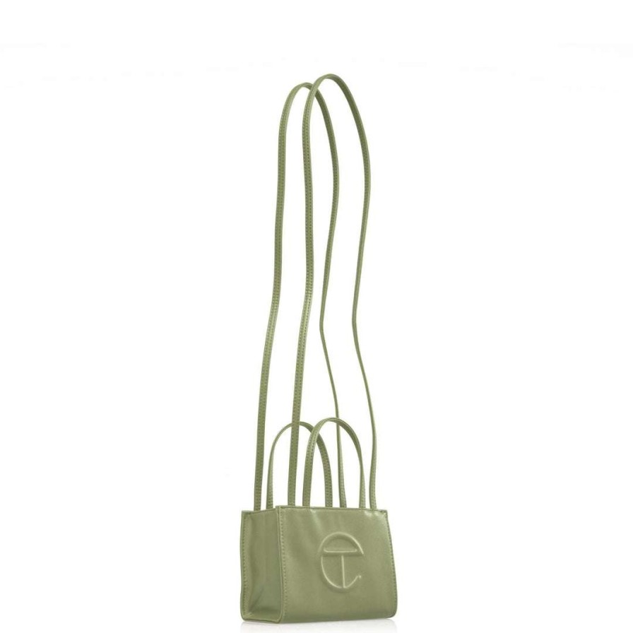 Bags * | Top 10 Telfar Small Drab Shopping Bag Shopping Bags