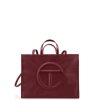 Bags * | Hot Sale Telfar Shopping Bags Large Oxblood Shopping Bag