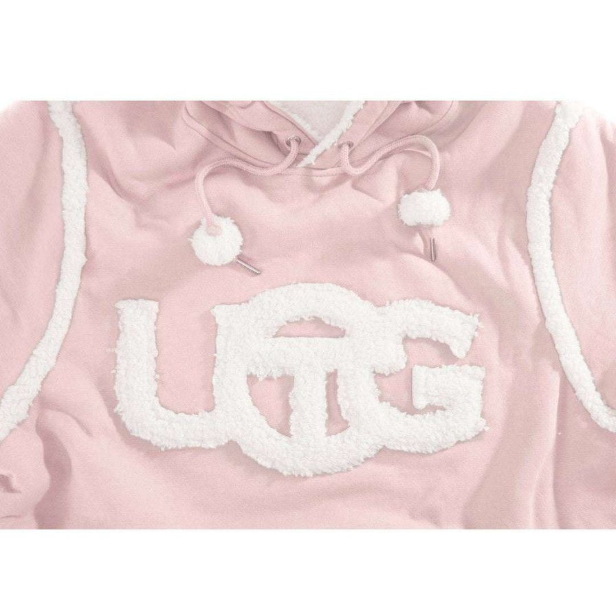 Apparel * | Wholesale Ugg X Telfar Hoodie Pink Hoodies + Sweats